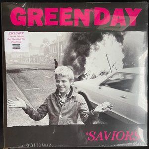 Green Day – Saviors – Limited Pink and Black Vinyl Record Reprise Records, 2024